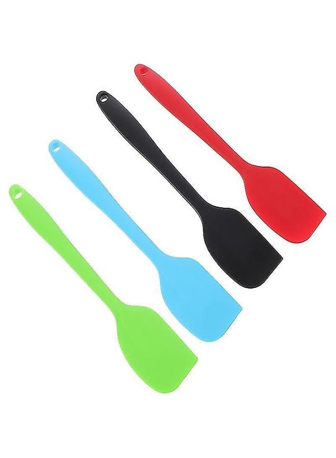 Decorcrafts New Non-Stick Silicone Spatula Reusable Kitchen for Cooking Multicolor Spatula Pastry for Cake Mixer,Cooking, Baking and Glazing (2) - Image 3